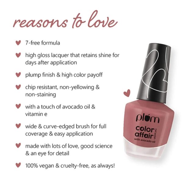 Plum Color Affair Nail Polish - 127 On The Mauve (11ml) - Plum