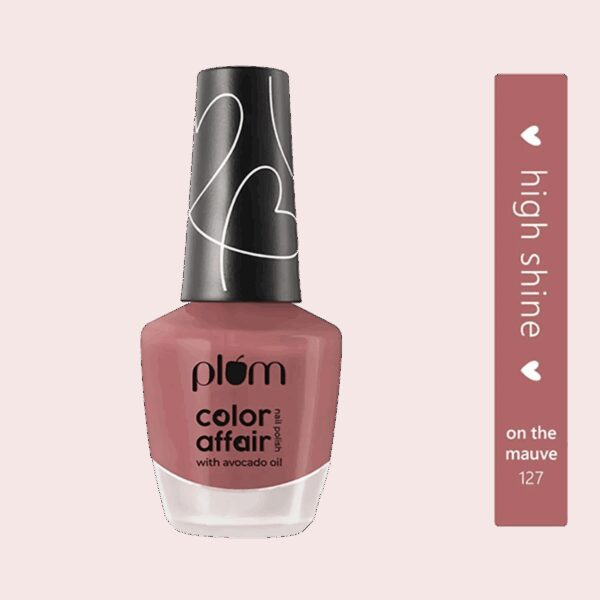 Plum Color Affair Nail Polish - 127 On The Mauve (11ml) - Plum