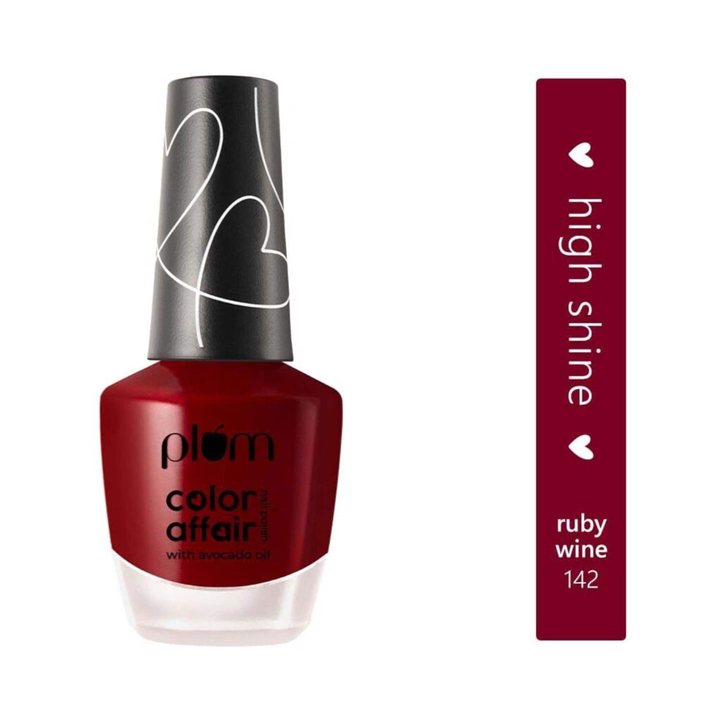 Plum Color Affair Nail Polish - 142 Ruby Wine (11ml) - Plum