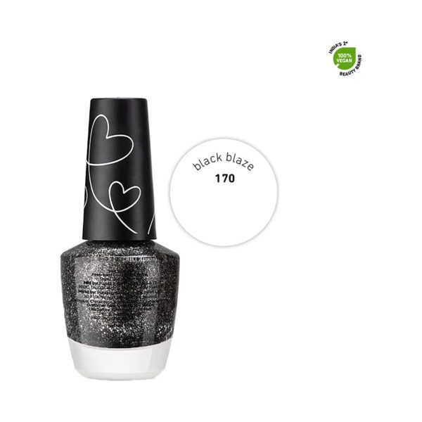 Plum Color Affair Nail Polish - 170 Black Blaze (11ml) - Plum