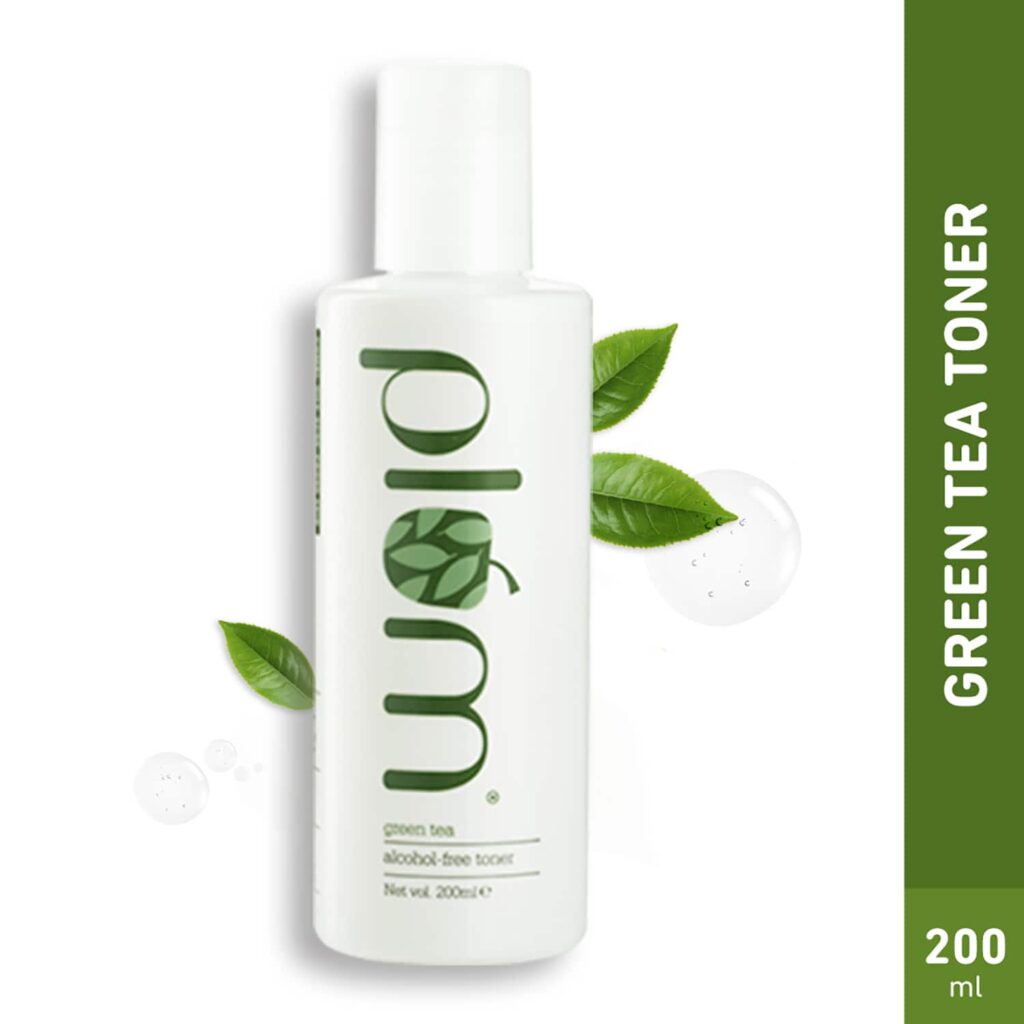 Plum Green Tea Alcohol-Free Toner, Glycolic Acid, Tighten Pores, Fights Pimples & Control Oil(200ml) - Plum