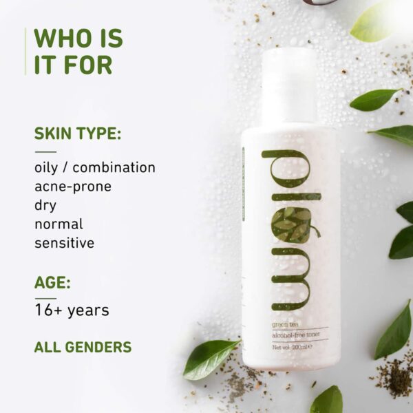 Plum Green Tea Alcohol-Free Toner, Glycolic Acid, Tighten Pores, Fights Pimples & Control Oil(200ml) - Plum