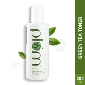 Plum Green Tea Alcohol-Free Toner, Glycolic Acid, Tighten Pores, Fights Pimples & Control Oil(200ml) - Plum