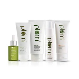 Plum Green Tea Daily + Weekly Tlc Combo Face Wash, Face Scrub, Serum, Moisturizer & Spf 35 Sunscreen - Plum