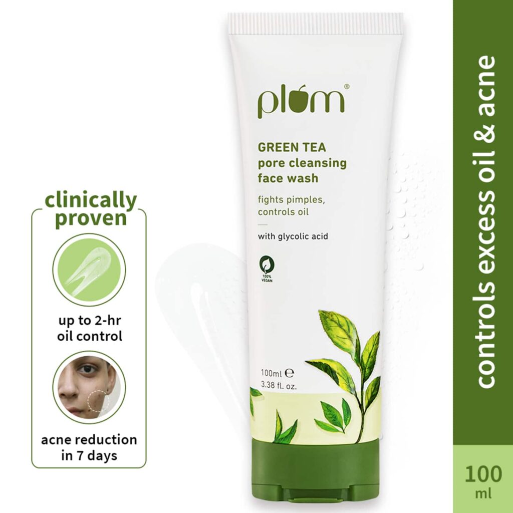 Plum Green Tea Pore Cleansing Acne Face Wash (100ml) - Plum