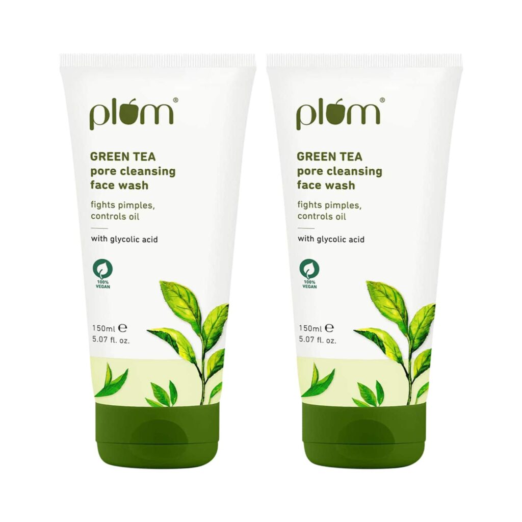 Plum Green Tea Pore Cleansing Gel Face Wash Combo (Pack of 2) (150 ml) - Plum