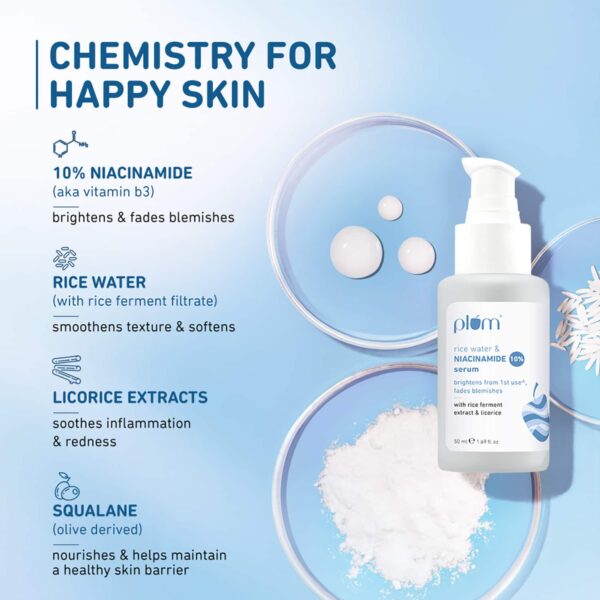 Plum Niacinamide Serum, Moisturizer & Sunscreen Kit For Blemish-Free, Hydrated Skin Combo - Plum