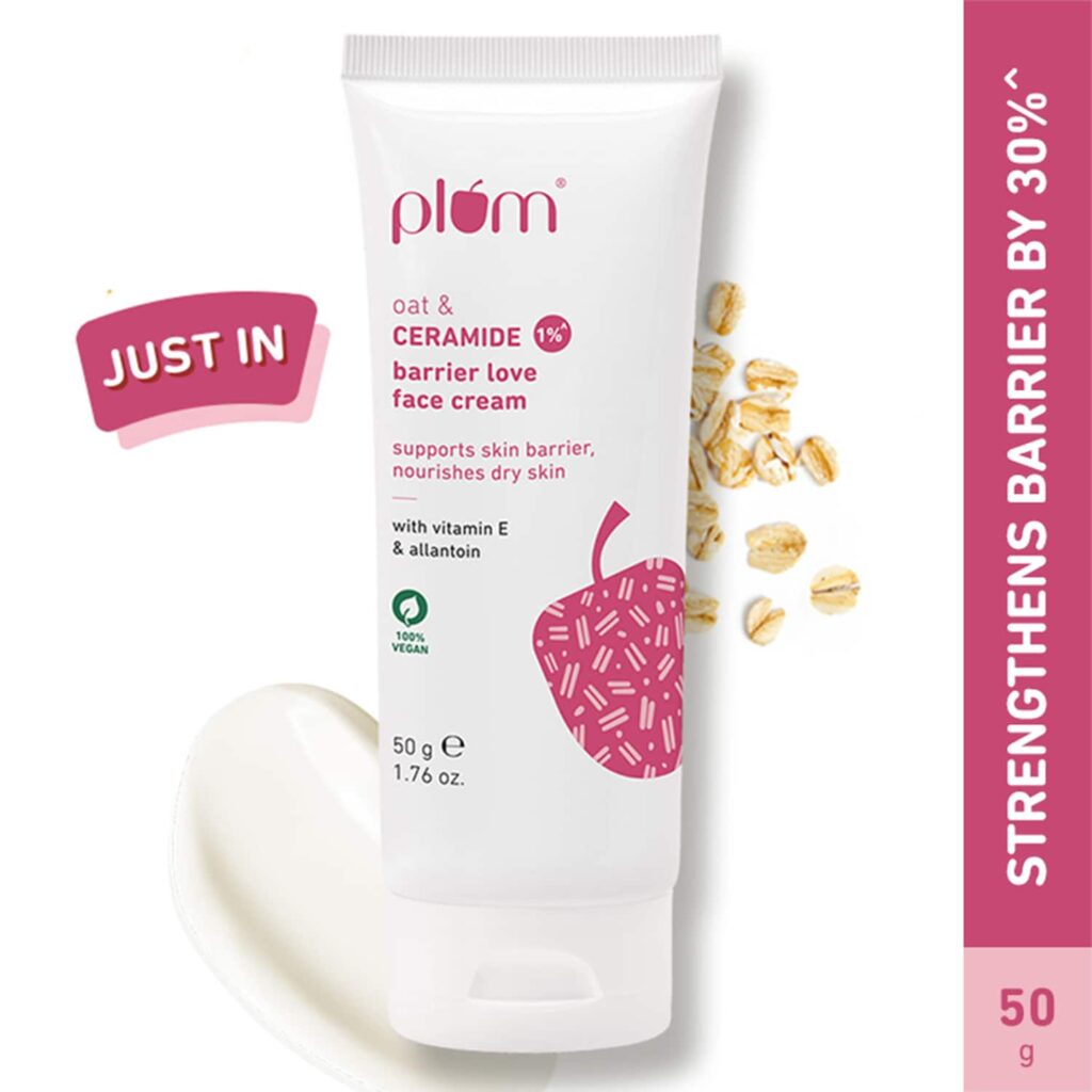Plum Oat & 1% Ceramide Barrier Love Face Moisturizer Cream (50 g) - Plum