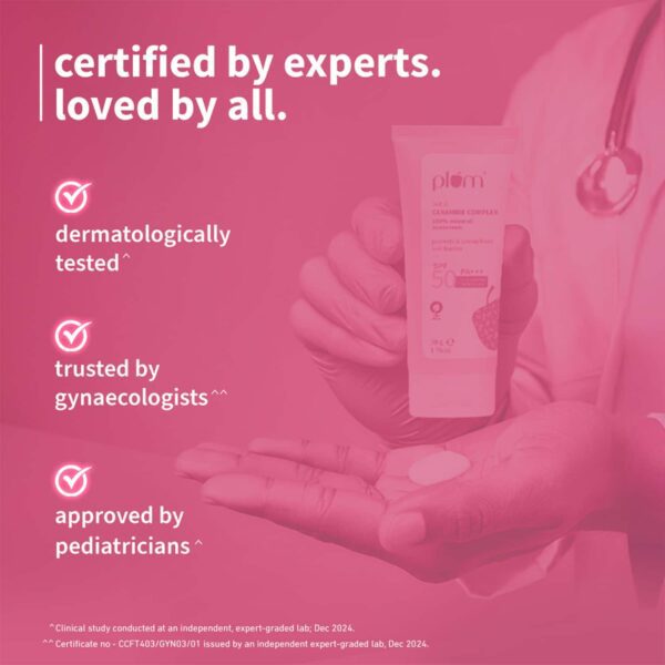 Plum Oat & Ceramide Complex 100% Mineral SPF 50 PA+ Sunscreen For Sensitive Skin Pack of 2 Combo - Plum