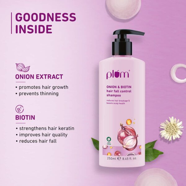 Plum Onion And Biotin Shampoo (250ml) - Plum