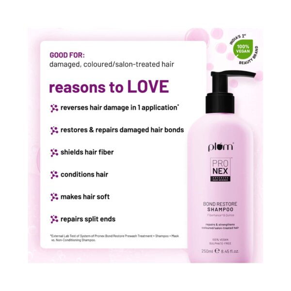 Plum Pro Nex Bond Restore Shampoo (250ml) - Plum