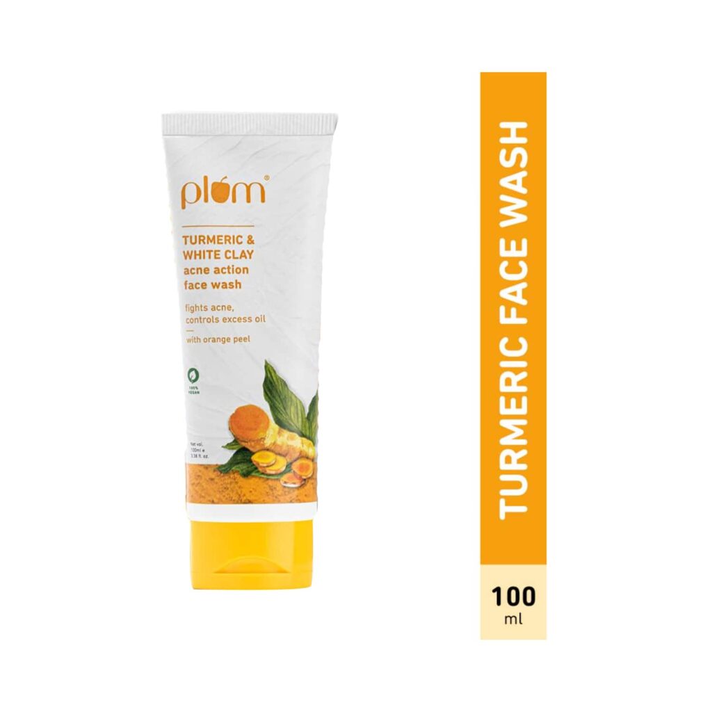 Plum Turmeric & White Clay Acne Action Face Wash (100ml) - Plum