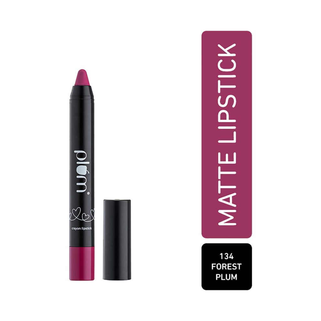 Plum Twist & Go Matte Crayon Lipstick with Ceramides & Hyaluronic Acid - 134 Forrest Plum (1.8g) - Plum