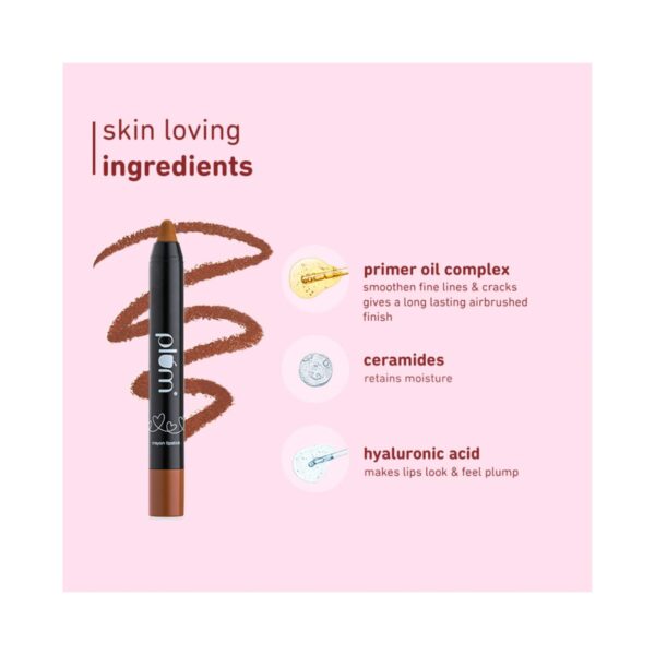Plum Twist & Go Matte Crayon Lipstick with Ceramides & Hyaluronic Acid - 134 Forrest Plum (1.8g) - Plum