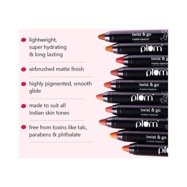 Plum Twist & Go Matte Lip Crayon - 123 She's All Tan (1.8g) - Plum