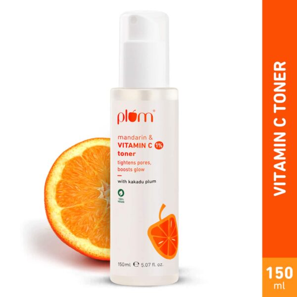 Plum Vitamin C Toner & Serum Duo for Glowing Skin - Reduces dark spots & pigmentation - Plum