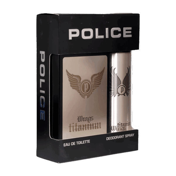 Police Titanium Gift Set : Eau de Toilette, Deo (2 pcs) - Police