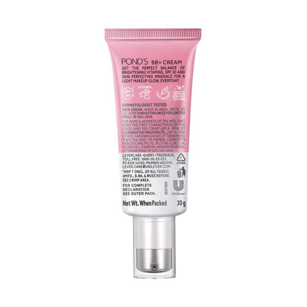 Pond's BB+ Cream Instant Spot Coverage + Light Makeup Glow - Ivory (30g) - Pond's
