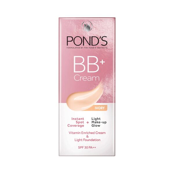 Pond's BB+ Cream Instant Spot Coverage + Light Makeup Glow - Ivory (30g) - Pond's