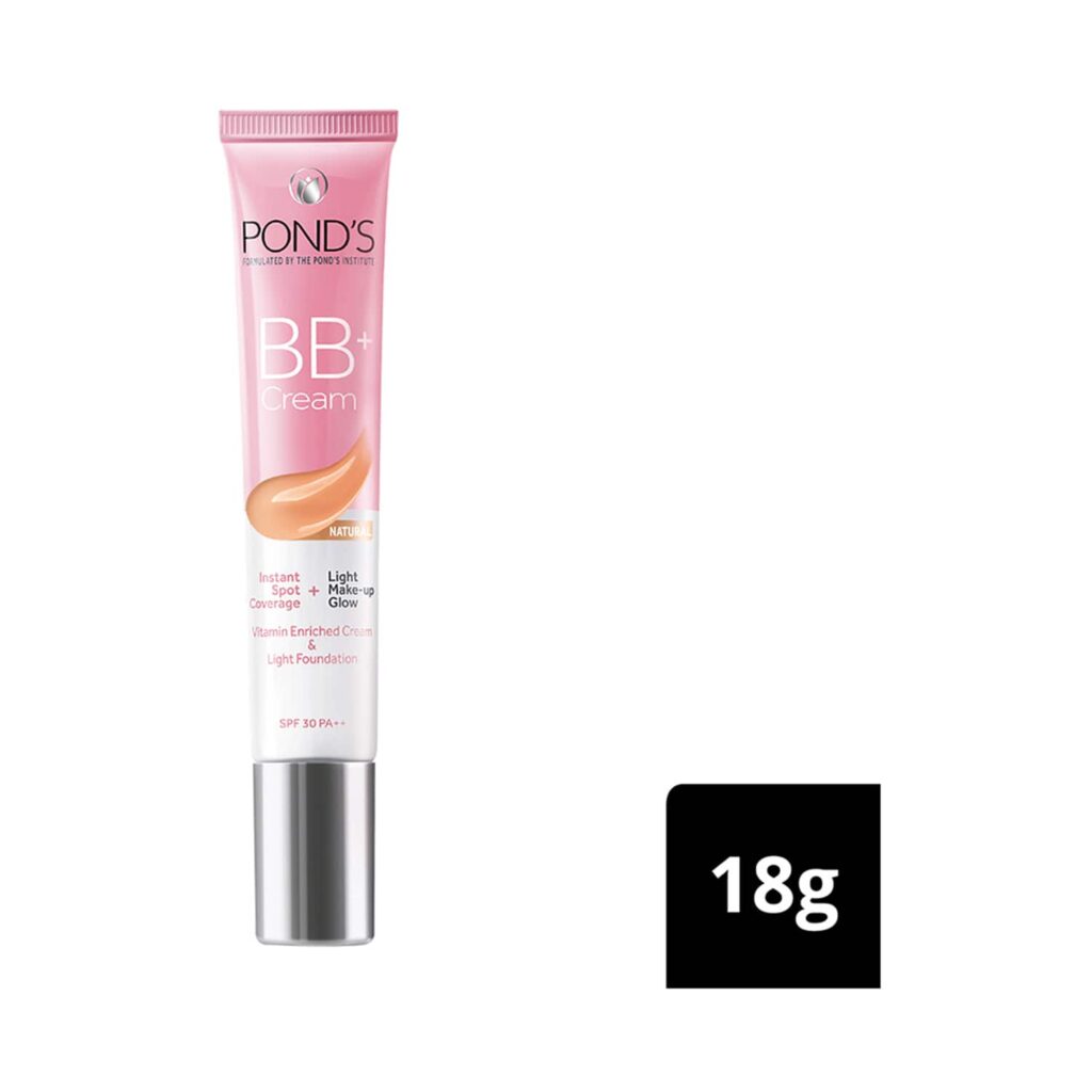 Pond's BB+ Cream Instant Spot Coverage + Light Makeup Glow - Natural (18g) - Pond's