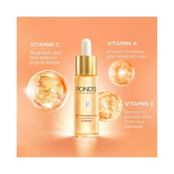 Pond's Bright Beauty 12% Vit C+E+A Serum (28 ml) - Pond's