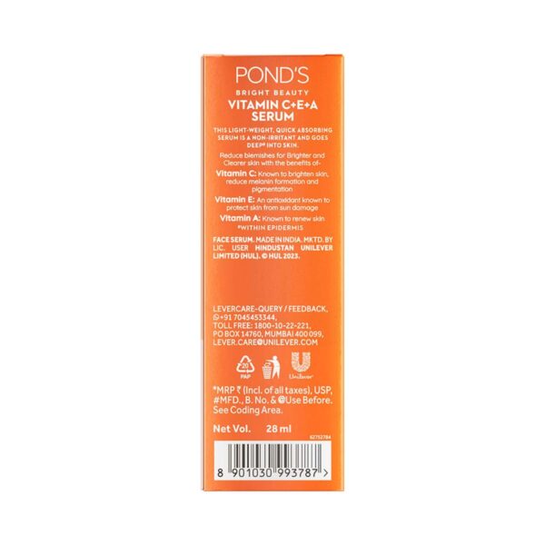 Pond's Bright Beauty 12% Vit C+E+A Serum (28 ml) - Pond's