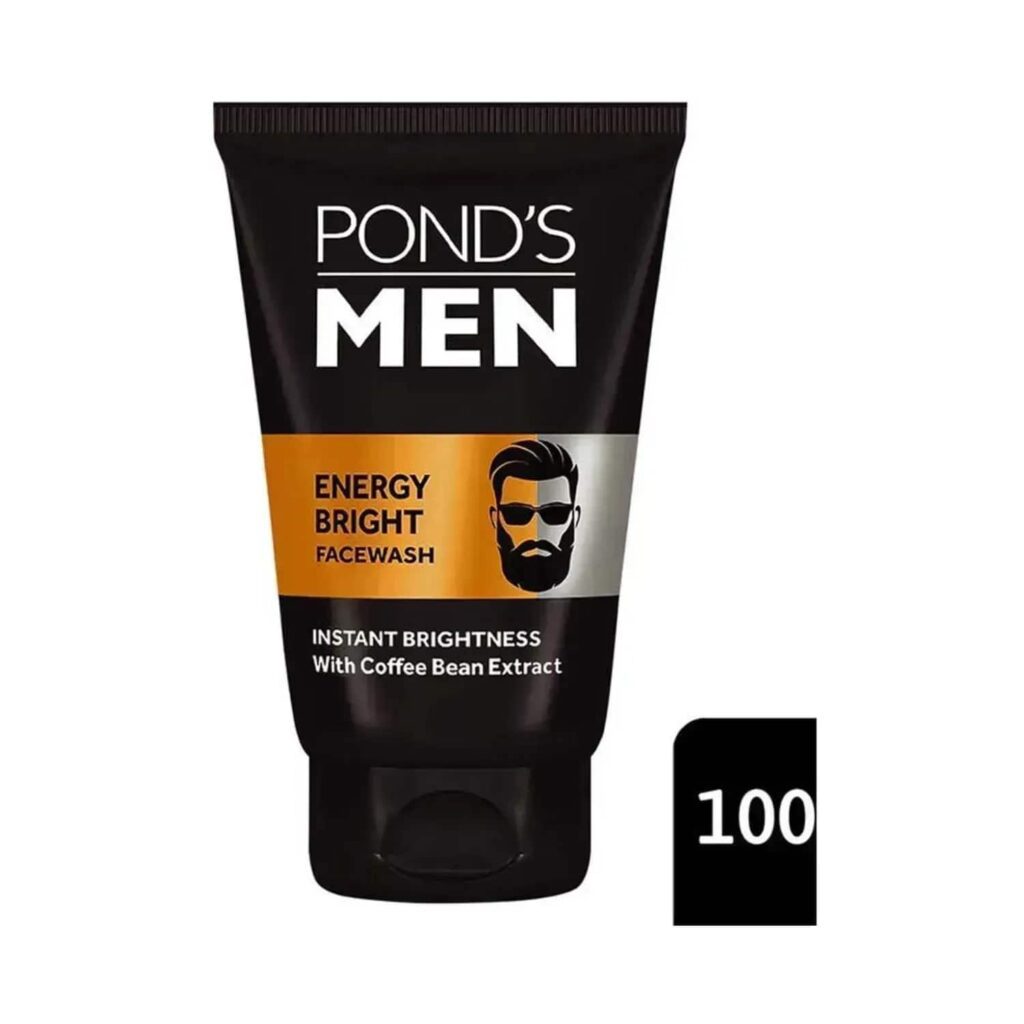 Pond's Men Energy Bright Anti-Dullness Facewash With Coffee Bean - (100g) - Pond's