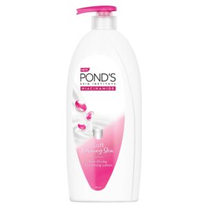 POND's Moisturizing Body Lotion, 600Ml, For Silky Soft, Smooth, Radiant Skin, With Niacinamide, 3X Moisturization, Lightweight, Non-Sticky, Quick Absorbing