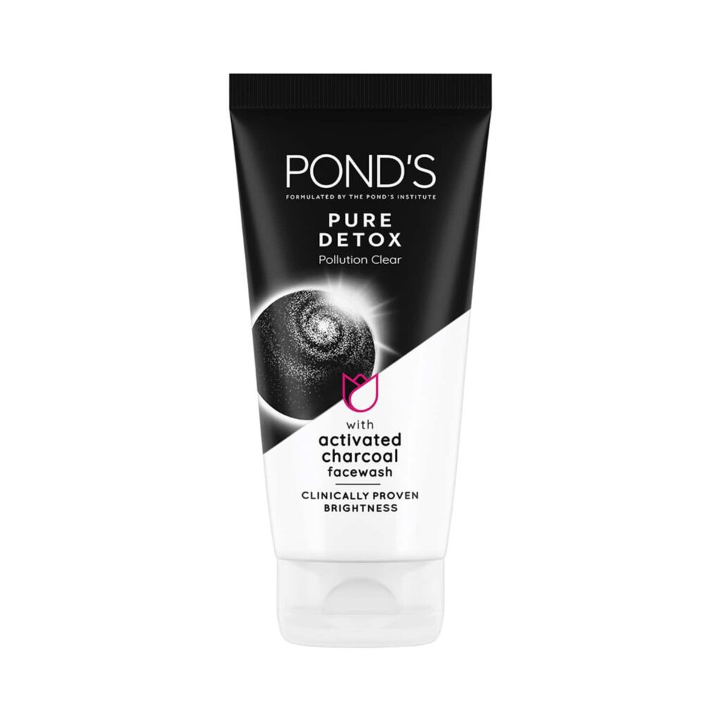 Pond's Pure Detox Anti-Pollution Purity Face Wash With Activated Charcoal - (150g) - Pond's