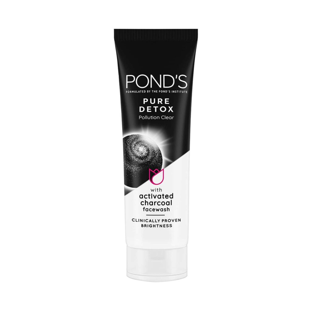 Pond's Pure Detox Anti-Pollution Purity Face Wash With Activated Charcoal (50g) - Pond's