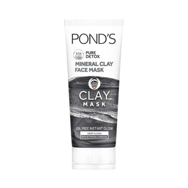 Pond's Pure Detox Mineral Clay Face Mask For Oil Free Instant Glow - (90g) - Pond's