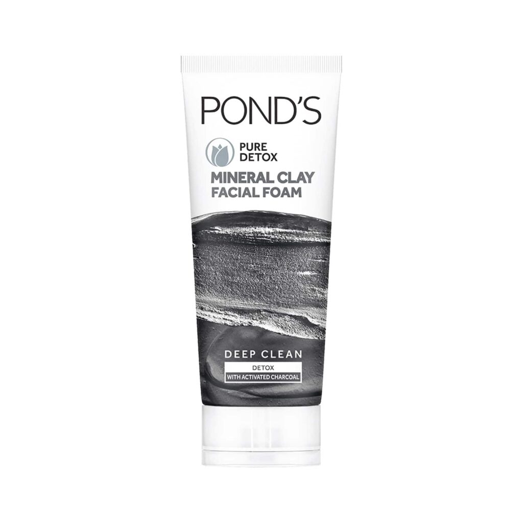 Pond's Pure Detox Mineral Clay Face Wash For Oil Free Instant Glow - (90g) - Pond's