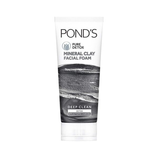 Pond's Pure Detox Mineral Clay Face Wash For Oil Free Instant Glow - (90g) - Pond's
