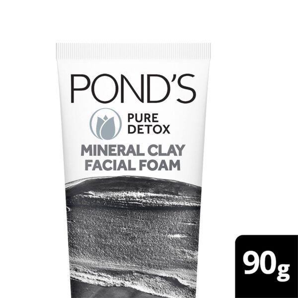 Pond's Pure Detox Mineral Clay Face Wash For Oil Free Instant Glow - (90g) - Pond's