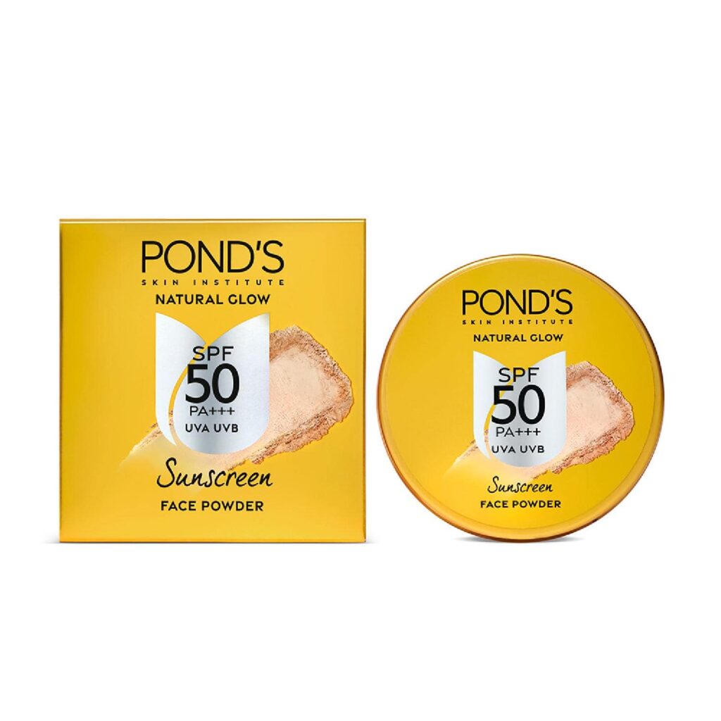 Pond's SPF 50 UV AB PA+++ Sunscreen Face Powder for Oily Skin and Sun Protection (20 g) - Pond's