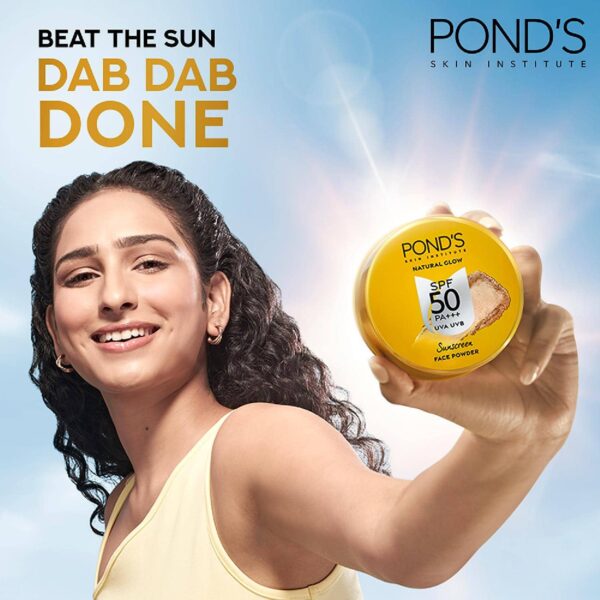 Pond's SPF 50 UV AB PA+++ Sunscreen Face Powder for Oily Skin and Sun Protection (20 g) - Pond's