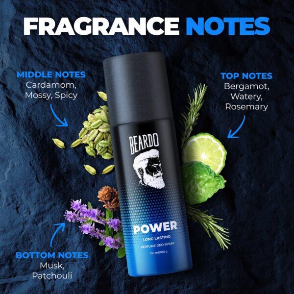 Power & Lust Long Lasting Deo Body Spray Combo For Men (2 pcs) - Beardo