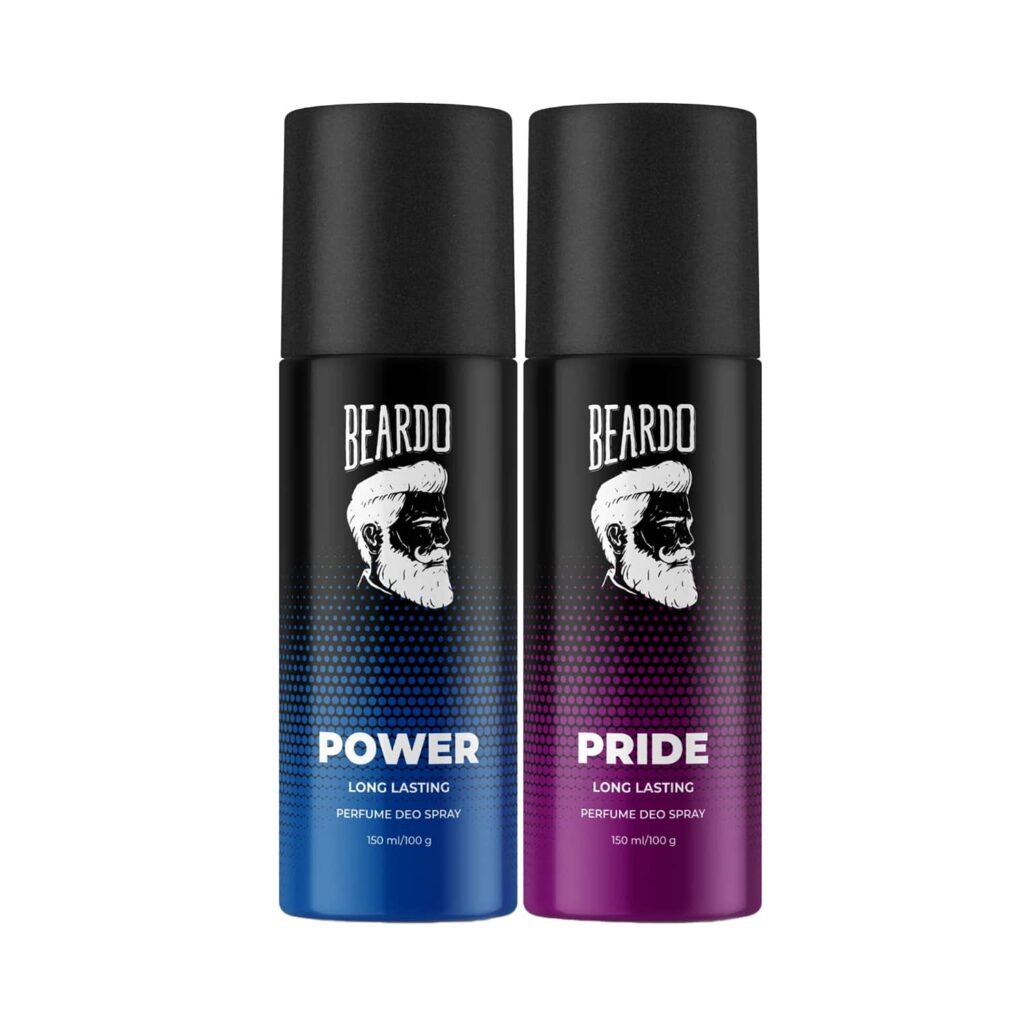 Power & Pride Long Lasting Deo Body Spray Combo For Men (2 pcs) - Beardo