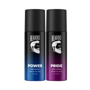 Power & Pride Long Lasting Deo Body Spray Combo For Men (2 pcs) - Beardo