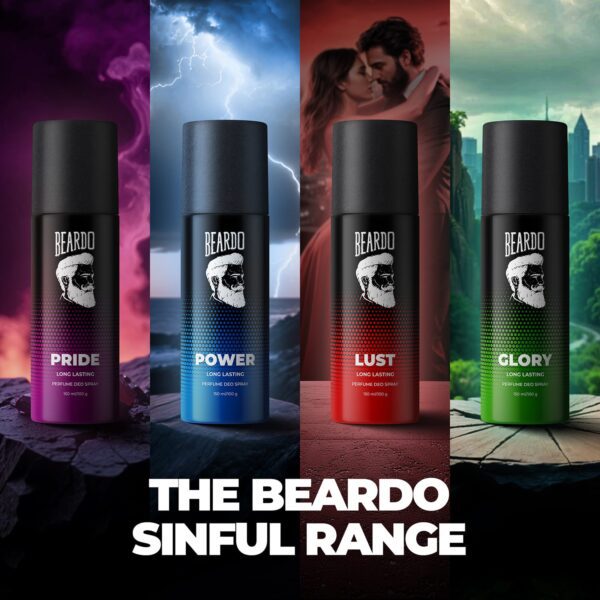 Power Strong & Long Lasting Deo Body Spray Fresh Fragrance For Men (150 ml) - Beardo