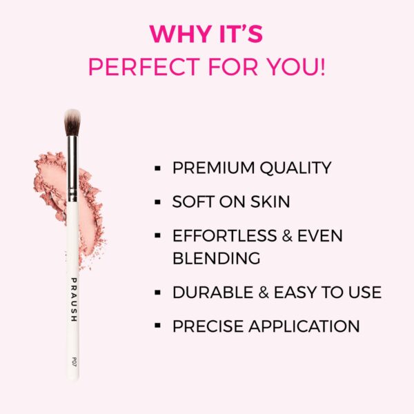 Praush Beauty Fluffy Eyeshadow Blending Brush Big - P07 (1Pc) - Praush Beauty