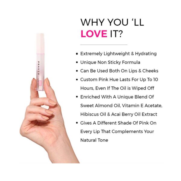 Praush Beauty Pout Cushion pH Color Changing Lip Gloss Oil - Mykind (2.3 ml) - Praush Beauty