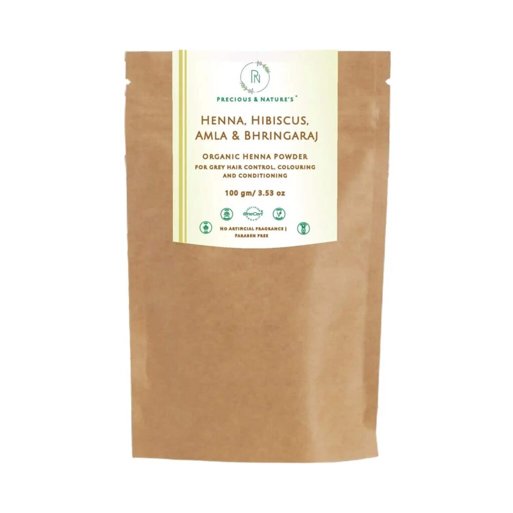 Precious & Nature's Certified Organic Henna Powder (100g) - Precious & Nature's