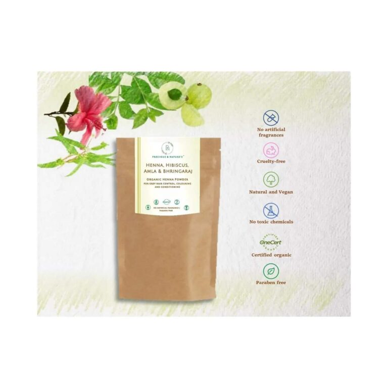Precious & Nature's Certified Organic Henna Powder (200g) - Precious & Nature's
