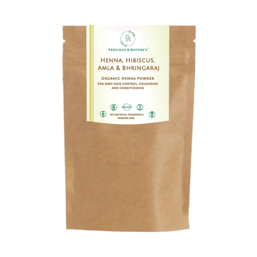 Precious & Nature's Certified Organic Henna Powder (200g) - Precious & Nature's