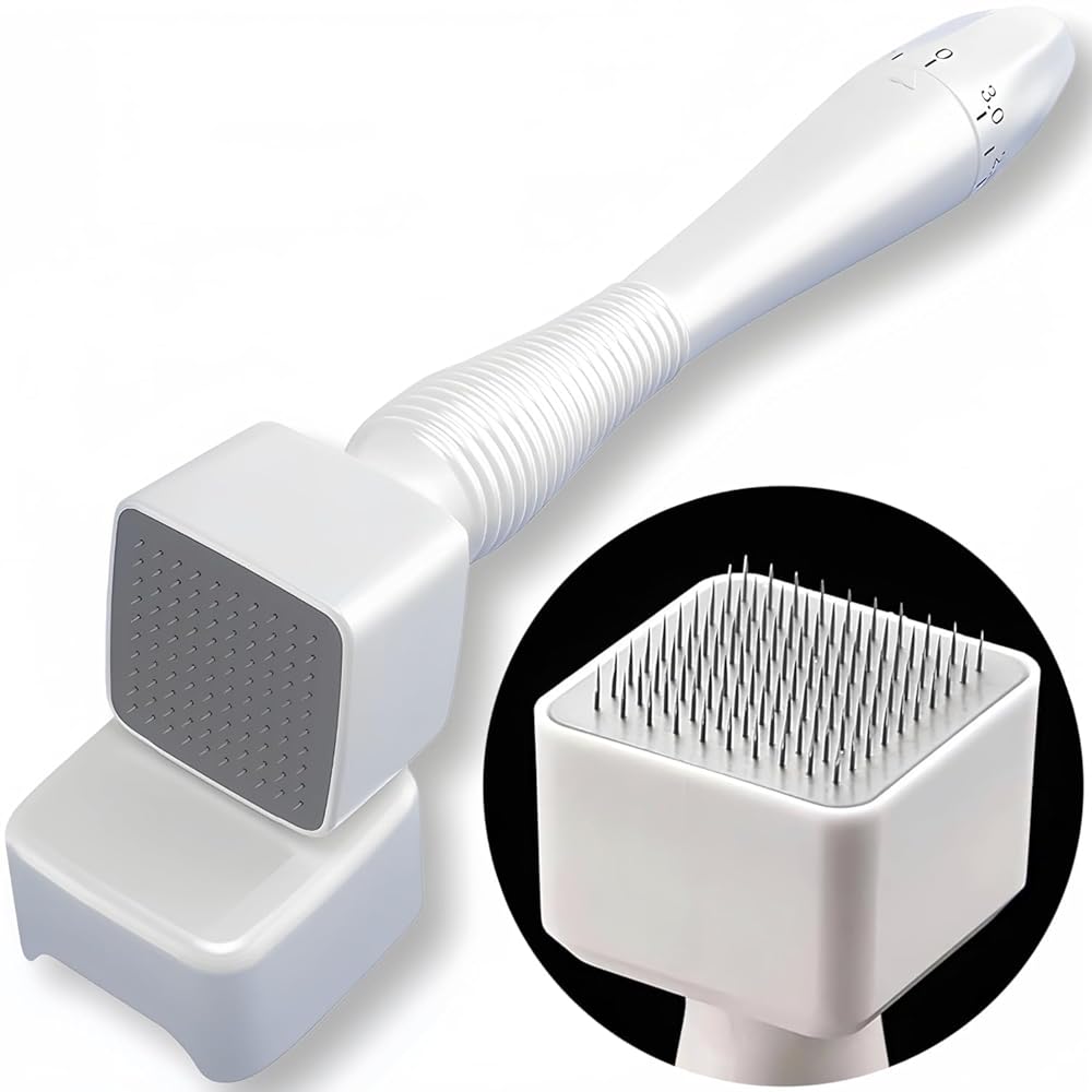 Productlance Derma Roller Kit Alternative Adjustable Derma Stamp Microneedling Pen Stamp Pen for Hair Beard Growth Face Body Home Use