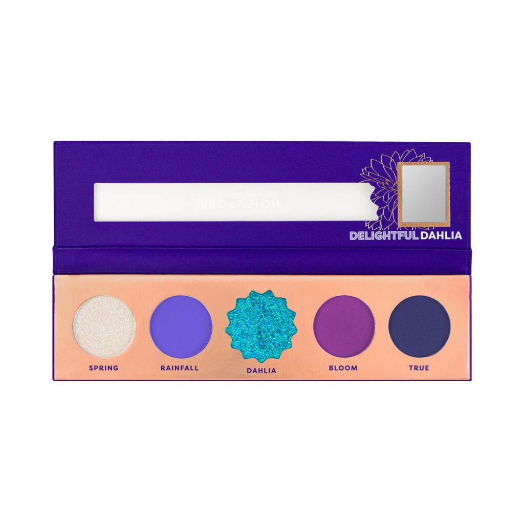 Profusion Cosmetics Blooming Hues 5 Shade Eye Shadow Pallete - Delightful Dahlia (4.45 g) - Profusion Cosmetics