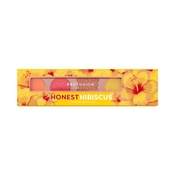Profusion Cosmetics Blooming Hues 5 Shade Eye Shadow Pallete - Honest Hibiscus (4.82 g) - Profusion Cosmetics