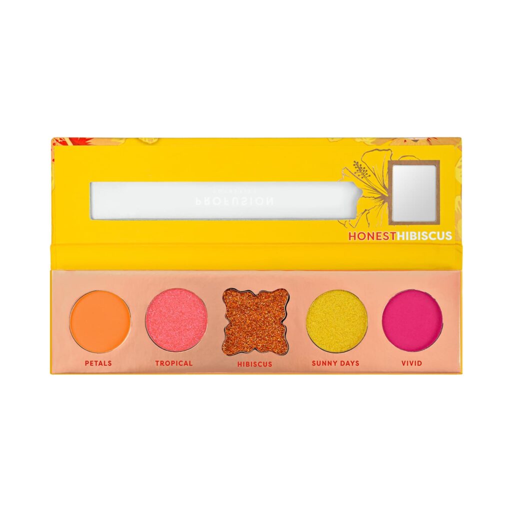 Profusion Cosmetics Blooming Hues 5 Shade Eye Shadow Pallete - Honest Hibiscus (4.82 g) - Profusion Cosmetics