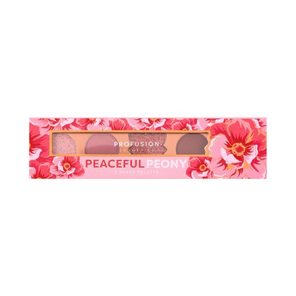 Profusion Cosmetics Blooming Hues 5 Shade Eye Shadow Pallete - Peaceful Peony (4.9 g) - Profusion Cosmetics